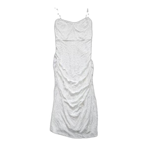 Jonathan Simkhai Dress Eyelet Size Medium NWT - Picture 3 of 12